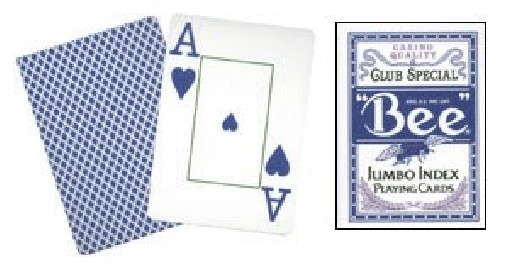 Cards Bee Poker Jumbo Index (Blue)