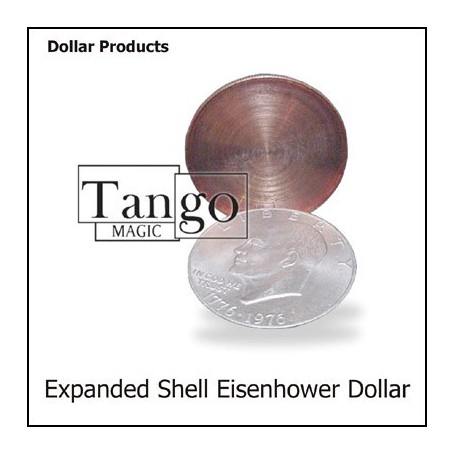 Expanded Eisenhower Dollar Shell (w/DVD)(D0009) by Tango - Trick