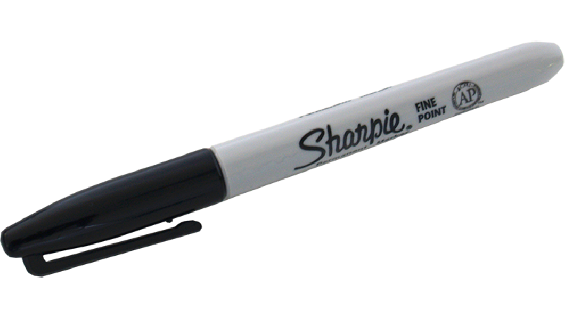 (Ungimmicked) Fine-Tip Sharpie (Black)