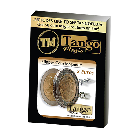 Magnetic Flipper Coin (2 Euro) by Tango- Trick (E0034)