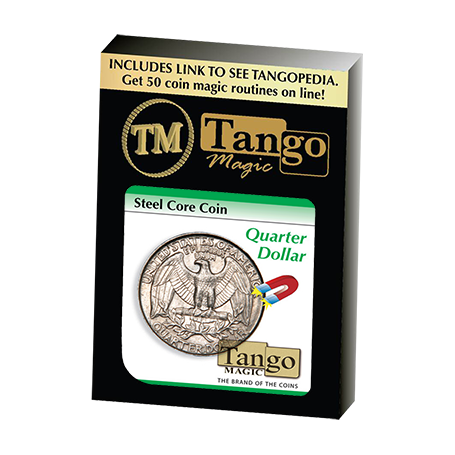Steel Core Coin US Quarter Dollar (D0030) by Tango -Trick