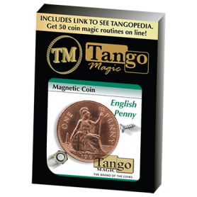 Magnetic Coin English Penny (D0027)by Tango - Trick