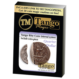 Bite Coin - US Quarter (Internal With Extra Piece) (D0045)by Tango - Trick