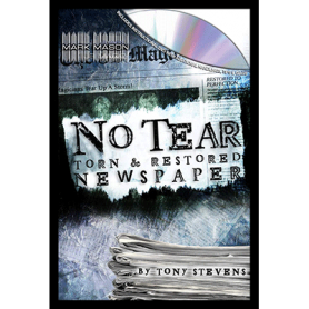 No Tear by Mark Mason Giornale strappato e ricostruito - Gimmicks and Online Instructions