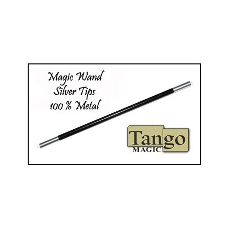 Magic Wand in Black (with silver tips) by Tango -Trick (W001)