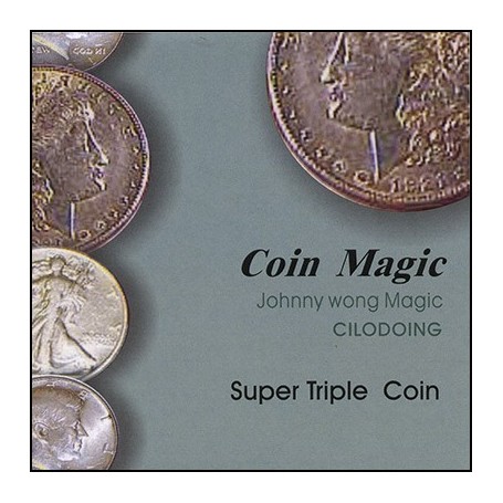 Super Triple Coin (with DVD) by Johnny Wong - Trick