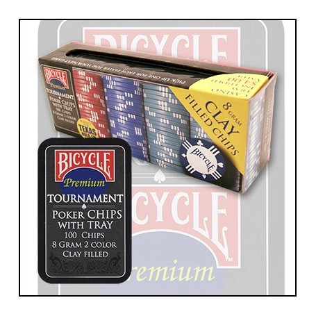 Bicycle Clay Poker Chip Set: 100 Count
