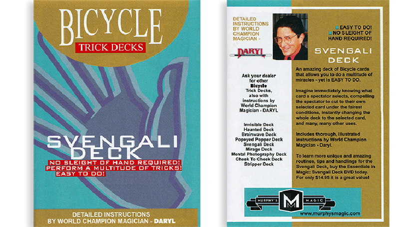 Mazzo Bicycle Svengali Rosso dorso Mandolin (Red)