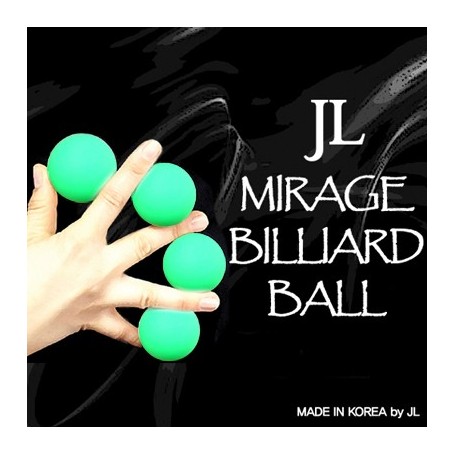Mirage Billiard Balls by JL (GREEN, 3 Balls and Shell) - Trick