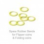 Spare Rubber Bands for Flipper coins & Folding coins - (25 per package) - Trick