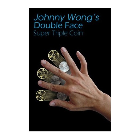 Double Face Super Triple Coin (with DVD) by Johnny Wong - Trick