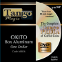 Okito Coin Box (Aluminum w/DVD)(A0026) One Dollar by Tango Magic - Tricks