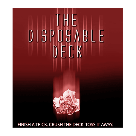 Disposable Deck 2.0 (red) by David Regal - Trick