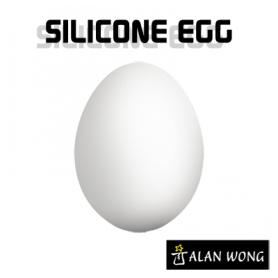Silicone Egg (White) by Alan Wong - Uovo finto comprimibile bianco