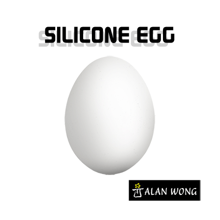 Silicone Egg (White) by Alan Wong - Uovo finto comprimibile bianco