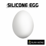 Silicone Egg (White) by Alan Wong - Uovo finto comprimibile bianco