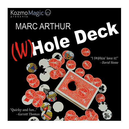 The (W)Hole Deck Red (DVD and Gimmick) by Marc Arthur and Kozmomagic - DVD