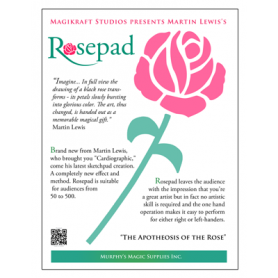 The Rose Pad (complete kit) by Martin Lewis - Trick