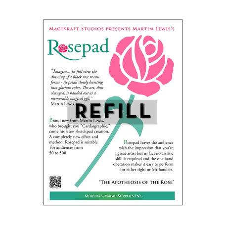 The Rose Pad REFILL by Martin Lewis - Trick