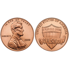 Moneta Penny Americano regolare