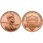 Regular American penny coin