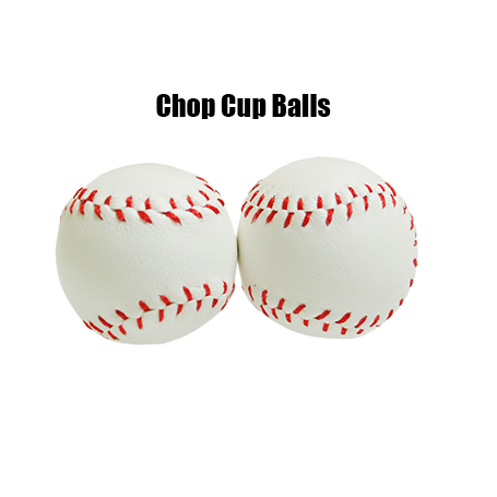 Chop Cup Balls White Leather (Set of 2) by Leo Smetsers - Trick