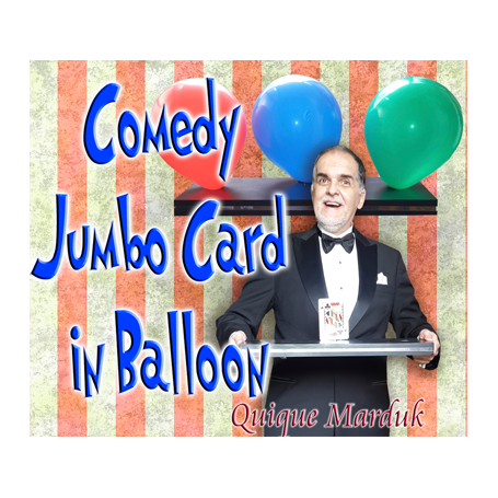 Comedy Card In Balloon by Quique Marduk - Trick