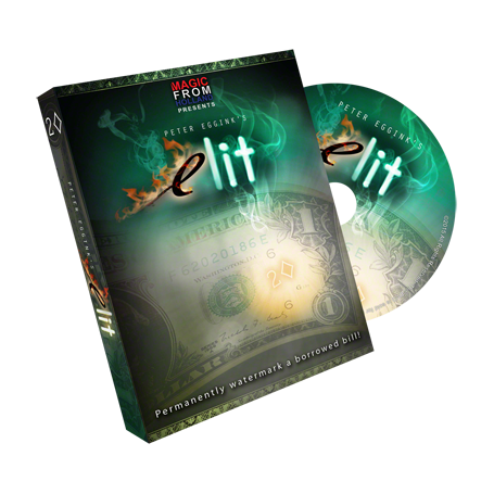 eLit (DVD and Gimmick) by Peter Eggink - carta sulla banconota