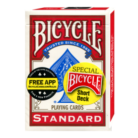 Bicycle Short Deck (Red) by US Playing Card Co. - Mazzo Corto