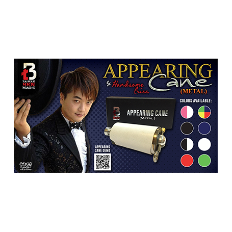 Appearing Cane (Metal / Red) by Handsome Criss and Taiwan Ben Magic - Trick