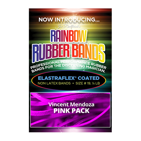 Joe Rindfleisch's Rainbow Rubber Bands (Vince Mendoza - Mr. Pink) by Joe Rindfleisch - Trick