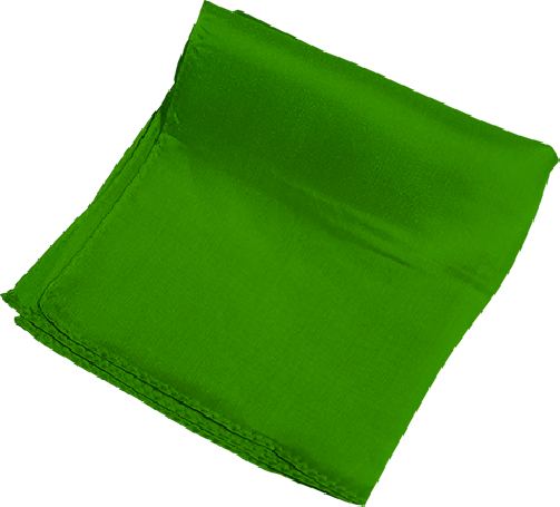 Silk 18 inch (Green) Magic by Gosh - Trick
