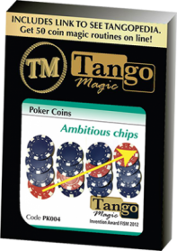 Ambitious Chip (PK004) (Gimmick and Online Instructions) by Tango Magic - Trick