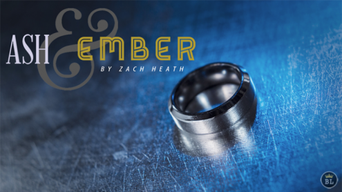 Ash and Ember Silver Beveled Size 13 (2 Rings) by Zach Heath - Trick