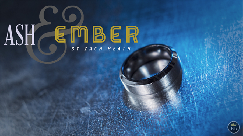 Ash and Ember Silver Beveled Size 14 (2 Rings) by Zach Heath - Trick