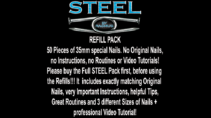 STEEL Refill Nails 50 ct. (35mm) by Rasmus - Trick