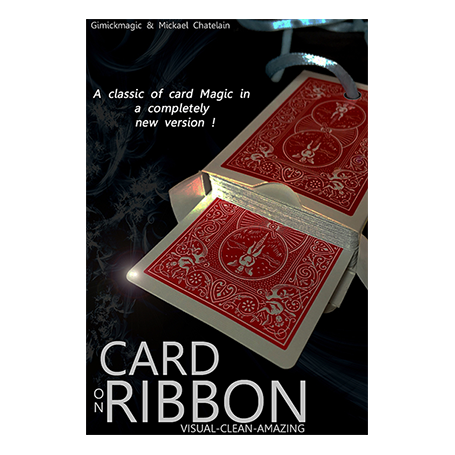 Card on Ribbon (RED) by Mickael Chatelain - Trick