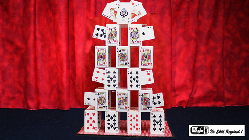 Card Castle with Six Card Repeat by Mr. Magic - Trick