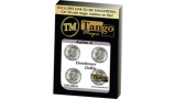 Autho 4 Eisenhower Dollar (D0179) (Gimmicks and Online Instructions) by Tango - Trick