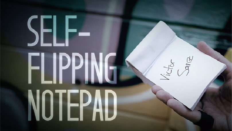 Self-Flipping Notepad (DVD and Gimmick) by Victor Sanz - DVD