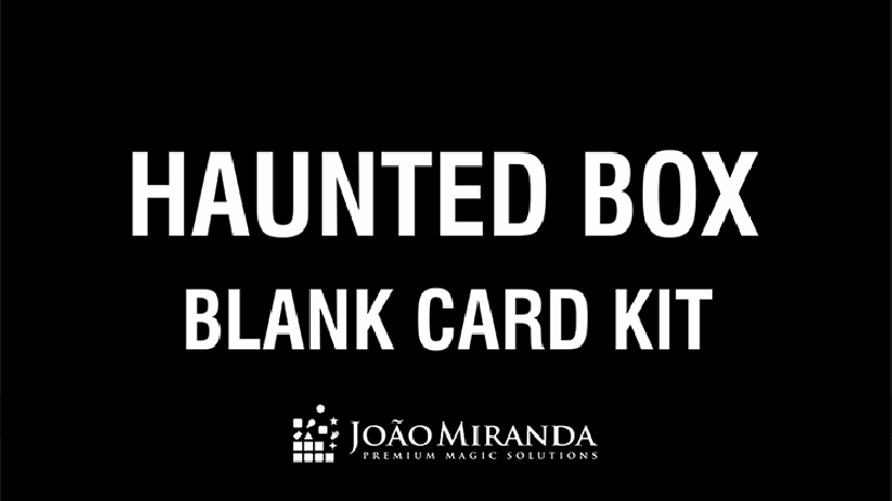 Blank Card Kit for Haunted Box by João Miranda - Trick