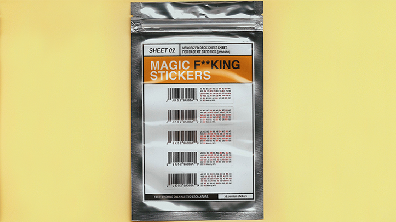 Aronson Cheat Sheet by Magic F**king Stickers - Trick