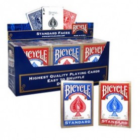 12 Mazzi Bicycle Standard in box misto 6 rossi e 6 blu