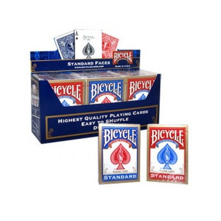 12 Mazzi di carte Bicycle Standard in box misto 6 rossi e 6 blu
