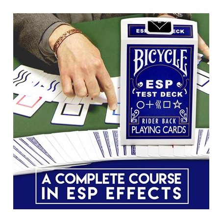 ESP Test Deck (Bicycle Blue Back) with Complete Online Learning Mazzo ESP