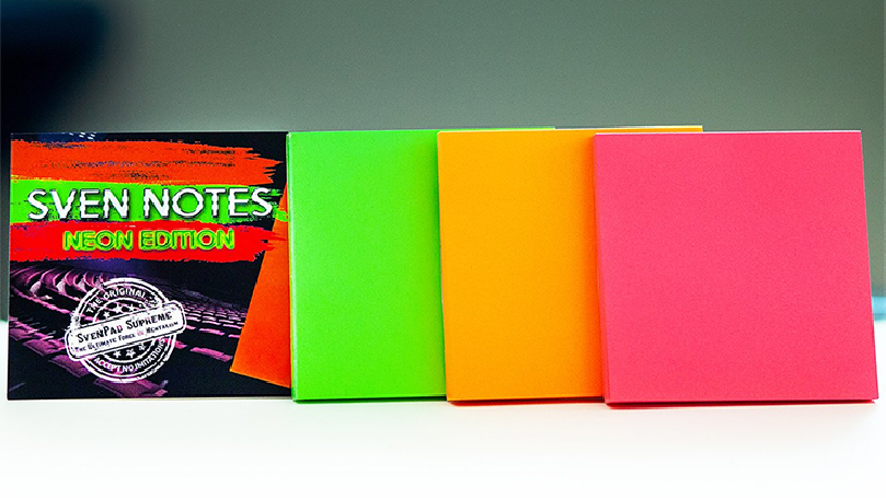 Sven Notes NEON EDITION (3 Neon Sticky Notes Style Pads) - Trick