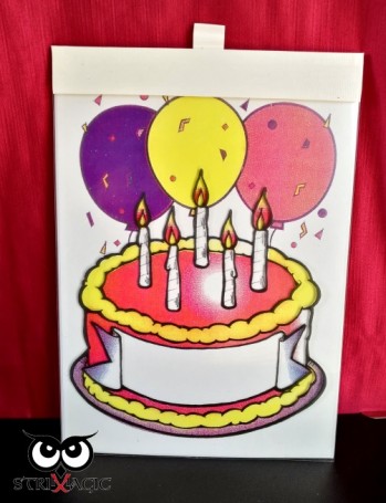 VISUAL COLORING (mod.3024) -  torta di compleanno (solo inserto)