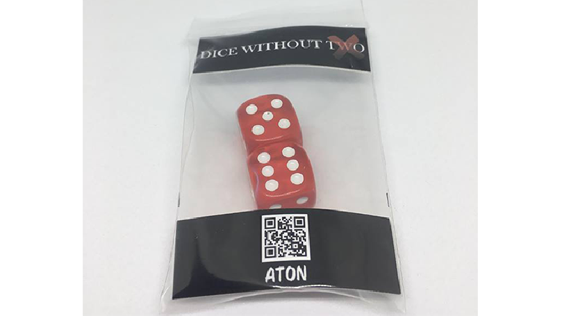 Dice Without Two CLEAR RED (2 Dice Set) - Trick