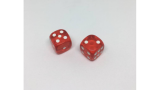 Dice Without Two CLEAR RED (2 Dice Set) - Trick