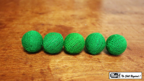 Crochet 5 Ball combo Set (1"/Green) by Mr. Magic - Set di palline in maglia